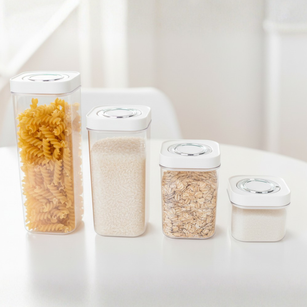 Pack 4 Tarros Herméticos para Despensa.