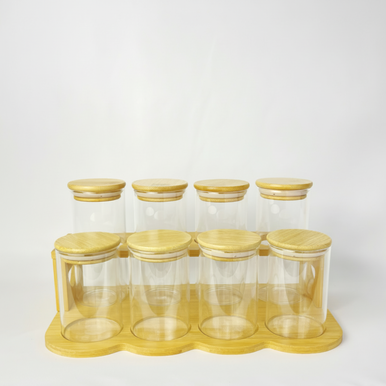 Set 8 Tarros de Vidrio para Cocina.