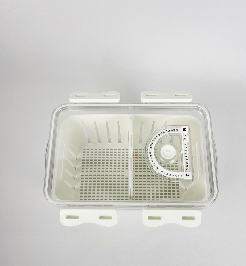 Set de 3 Contenedores para Nevera con Drenaje.