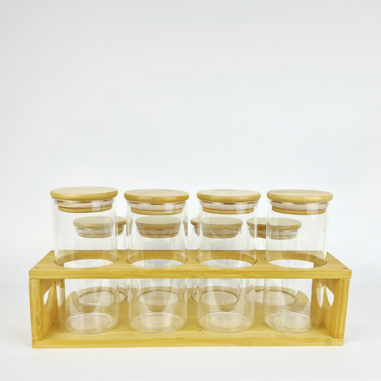 Set 8 Tarros de Vidrio para Cocina.