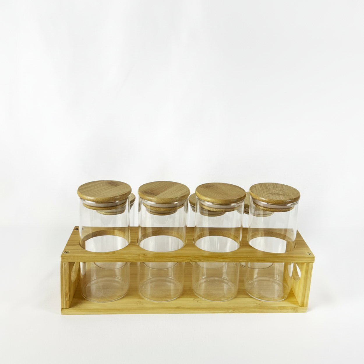 Set 8 Tarros de Vidrio para Cocina.