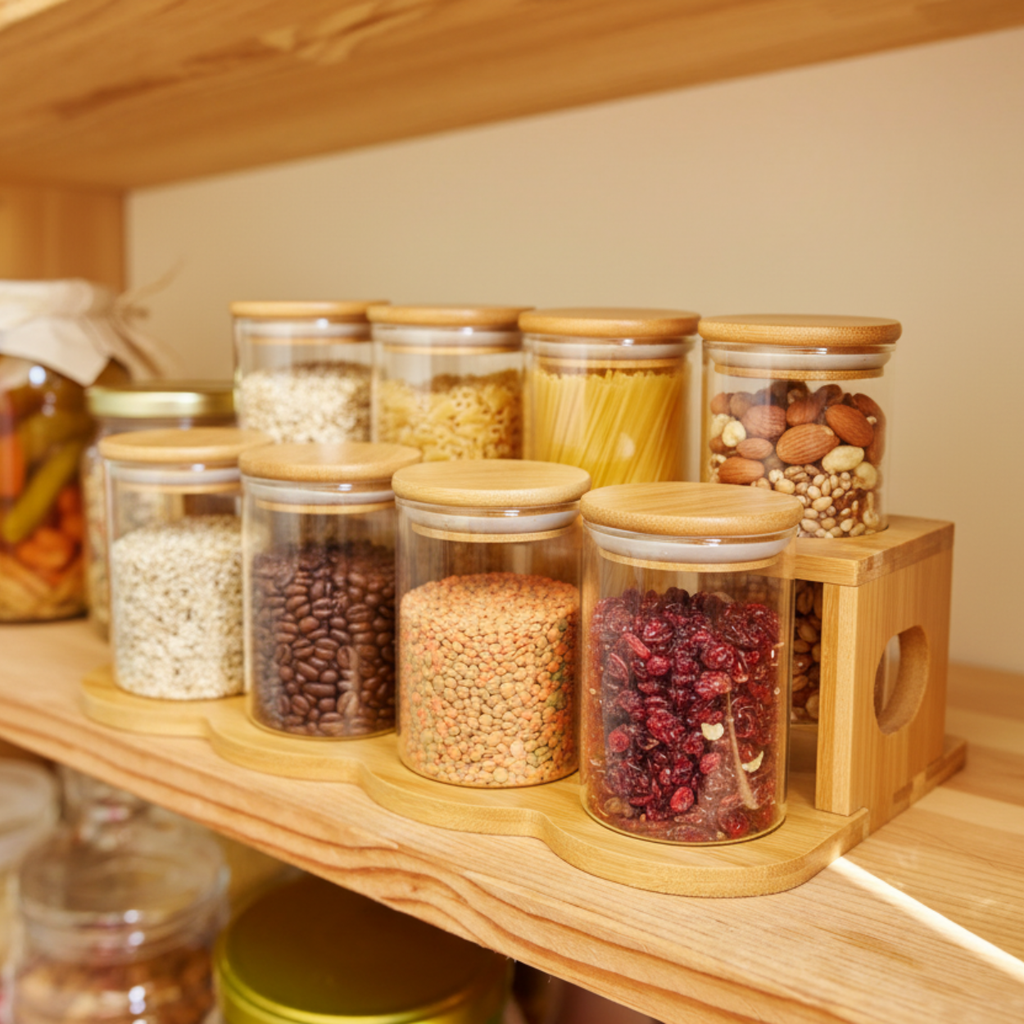 Set 8 Tarros de Vidrio para Cocina.