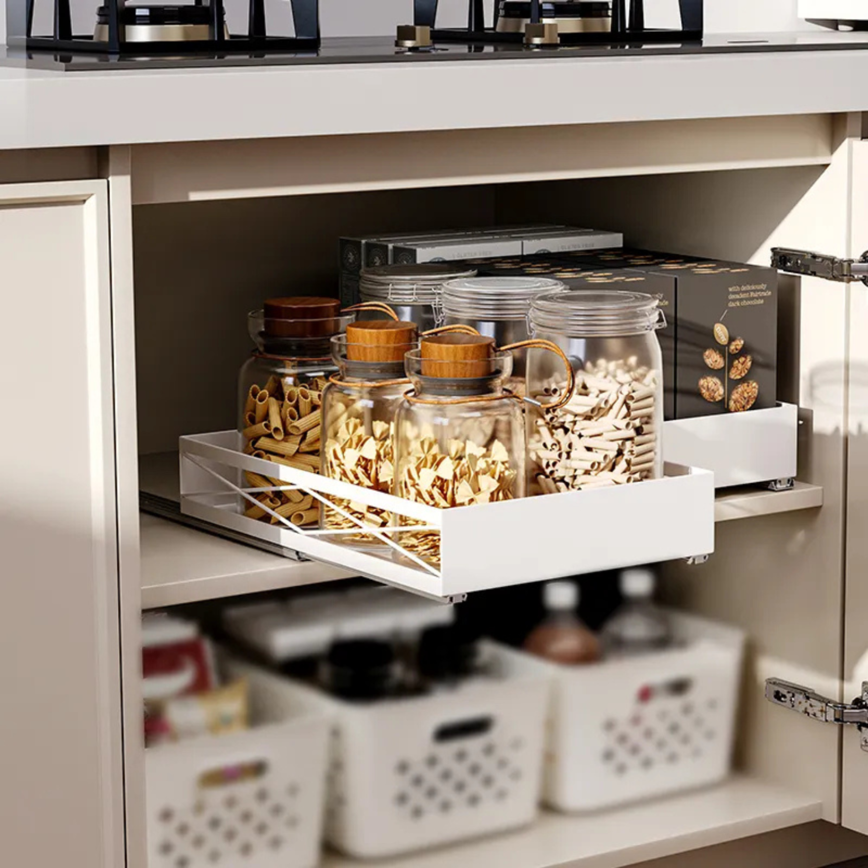 Estante Extraíble para Armarios de Cocina.