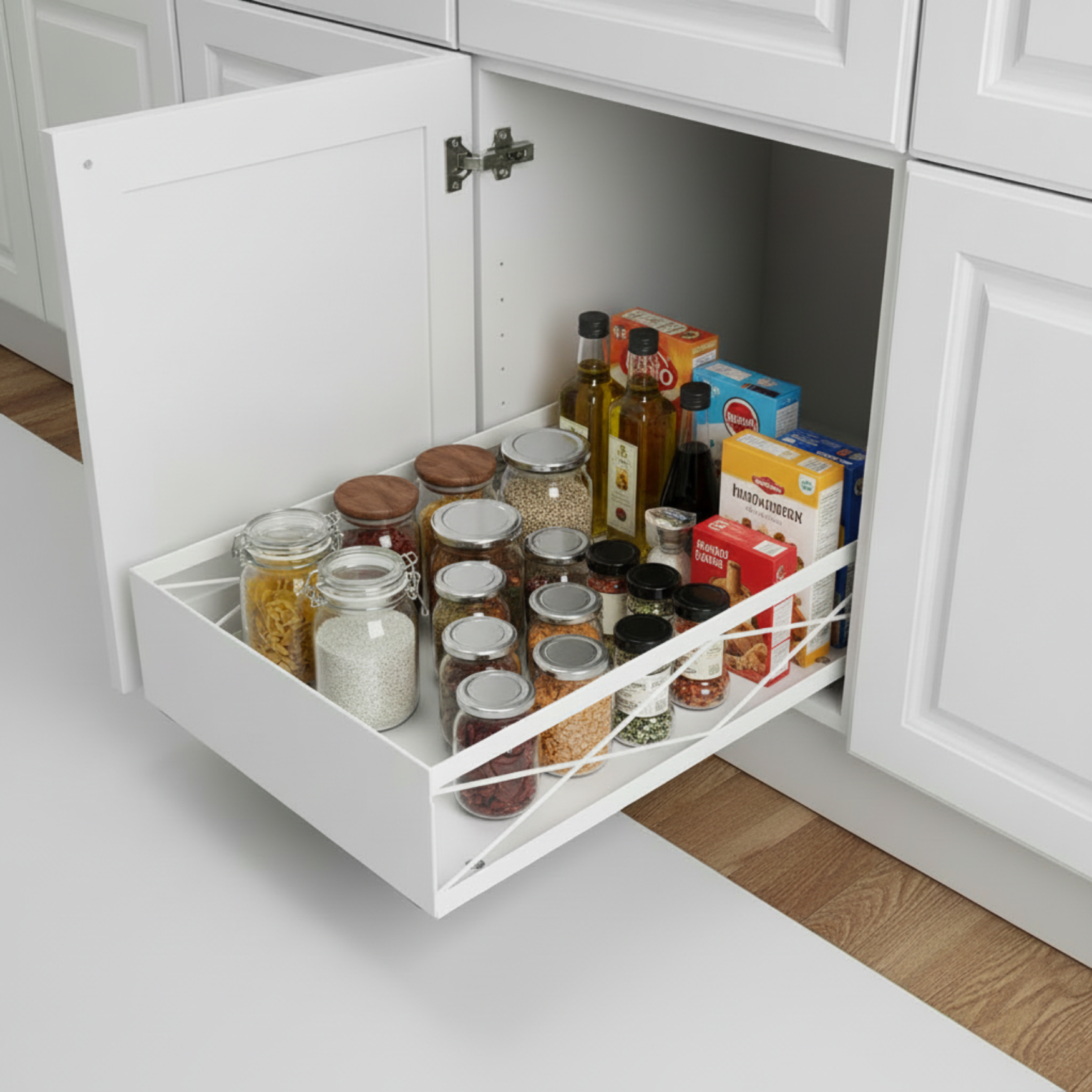 Estante Extraíble para Armarios de Cocina.